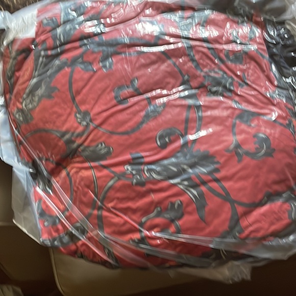 Brand new full size sheet sets, 4 pillows, curtains, and one comforter. All new - Picture 7 of 9